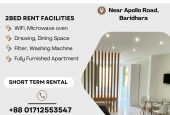 Two-Bedroom Fully Furnished Serviced Apartment Available For Rent In Bashundhara R/A